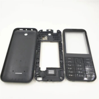 New Full Phone Housing Cover Case + English Keypad For Nokia 225 Asha N225