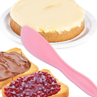 1pcs Kitchen Durable Spatula Cooking Dough Scraper Cream Butter Smoother Heat-Resistant Utensils Baking Cake Tools
