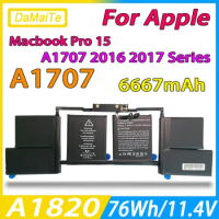 Nwe A1820 Battery Laptop For Apple Macbook Pro 15'' Touch Bar A1707 2016 2017 Year MLH32CH/A MLW82CH/A 6667mAhA MLW82CH/A