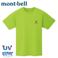 【Mont-Bell 日本 男 WIC.T ACORNS短袖排T恤《橡果/春綠》】1114525/圓領衫/運動上衣/排汗衣
