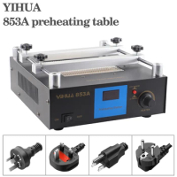 YIHUA 853A SMD BGA Rework Soldering Station Preheating Desoldering Welding Tools PCB Holder Rework Soldering Station Bottom Heat