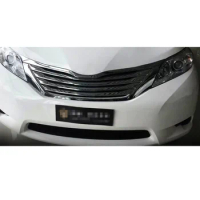 lsrtw2017 car styling car front grill net trims chrome for toyota sienna 2011 2012 2012 2014 2015 2016 2017 xl30
