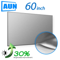 60 inch Anti Light Screen AUN Projector Screen Home Wall Cinema Theater 16/9 Reflective Fabric ALR Android 4K Projector