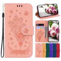 Cute Roses Flower Case For Samsung Galaxy A01 A02 A02S A03 A03S A10 A10S A11 A12 A13 A20 A20S A21S 5G Card Slots Cover Skin D26G