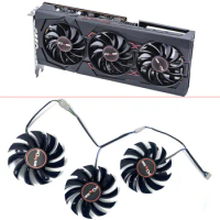 NEW 3PCS Cooling Fan FDC10H12D9-C FD7010H12S 75MM 4PIN RX 5600 XT GPU FAN For SAPPHIRE RX 5600 XT 6G D6 Platinum Edition PRO OC