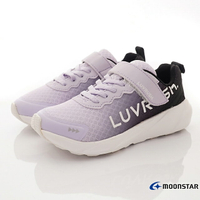 日本月星Moonstar機能童鞋LIGHT FOAM系列2E寬楦競速童鞋LV11089紫(中大童)