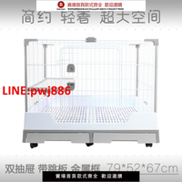 【台灣公司 優質服務】新款 達洋R81超大號兔籠 豪華雙抽屜 兔子龍貓荷蘭豬自動清理籠