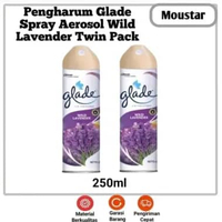 Pengharum Glade Spray Aerosol Wild Lavender 250ml Twin Pack
