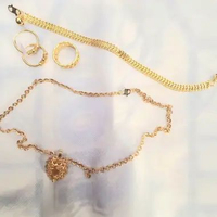 MAINAN SET PERHIASAN EMAS KUNING CINCIN LIONTIN KALUNG GELANG ANTING CANTIK TOYS TOY SHOP