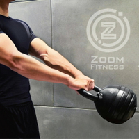 【Zoom Fitness 30磅 調整壺鈴)】五段重量秒速調整/多國專利(30LB /1支)