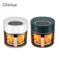 Glolux 3.5L透明全景智慧晶鑽氣炸鍋 AF-3501(TC-351AF)-小白金