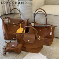HOT★[ LONGCHAMP seller ] 100 original longchamp Cognac Nylon Bag L1899 large L2605 L1621 medium Tote Bags long champ bags