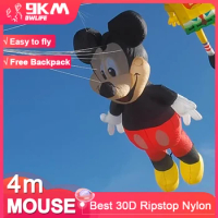 9KM 4m Mouse Kite Line Laundry Kite Soft Inflatable 30D Ripstop Nylon with Bag for Kite Festival (Accept wholesale)