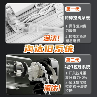 無拉繩百葉窗簾遮光升降卷簾免打孔衛生間廚房浴室2025新款仿電動