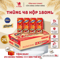 【Phiên bản nâng cấp】 【Deal hot]】 THÙNG 48 hộp Thức uống lúa mạch gấp đôi Canxi Ovaltine X2 Canxi 180