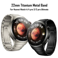 Titanium Metal Band for Huawei Watch 4/4pro 3/3pro GT3 GT2 46mm Ultimate 22mm Luxry Men Strap for Amazfit Falcon GTR 4 3 2 T-rex