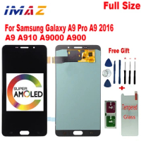 IMAZ AMOLED For SAMSUNG GALAXY A9 Pro 2016 A9 A910 A9100 A910F Display Touch Screen Replacement For SAMSUNG A9 Pro Duos LCD