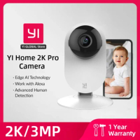 YI 2K 3MP Wifi Home Camera 1/ 2/ 4pcs Smart Video Cams With Motion Detection IP Security Protection Mini Pet Cam