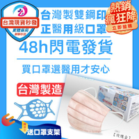 台灣製雙鋼印 丰荷 荷康 兒童 成人 淺藍 玫瑰金色 醫療口罩 (50入/盒) 送口罩支架X1