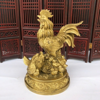純銅公雞家居擺設金雞雄雞生肖雞工藝品裝飾品十二生肖大銅雞擺件