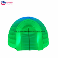Lighting inflatable igloo tent 3.5m diameter inflatable led dome tent for advertising