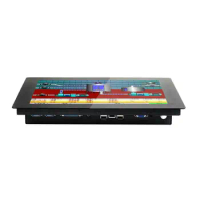 HUNSN 17" LED Industrial 2MM Embedded Panel PC, Intel Celeron J1900, 5 Wire Resistive Touch Screen, Windows 10 Pro, APW04