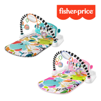 【Fisher price 費雪】可愛動物鋼琴健身器/健力架/健身架/遊戲地墊(2色選擇)