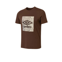 Geo Graphic เสื้อยืดผู้ชาย สีน้ำตาล - UM126AP773EOTH