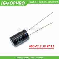 20PCS 400V2.2UF 8*12mm 2.2UF 400V 8*12 Aluminum electrolytic capacitor 400V-2.2UF