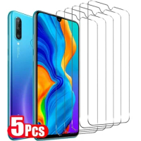 5PCS Tempered Glass For Huawei P30 P50 P40 Lite E 5G P20 Mate 20 Pro Nova 5T 8I 8SE Y9 Prime 2019 Anti Scratch Screen Protectors