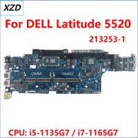 213253-1 Mainboard For DELL Latitude 5520 Laptop Motherboard CPU: I5-1145G7 / I7-1165G7 DDR4 100% Test OK