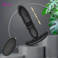 New Anal Vibrator for Men Remote Control Telescopic Vibrator Male Prostate Massager Dildo Butt Plug Vibrator Anal Adult Sex Toys