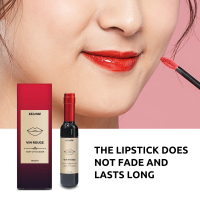 Eelhoe Lipstik Bentuk Anggur Merah Pelembap Musim Dingin Tanpa Noda Pada Cangkir Warna Rendering Bot