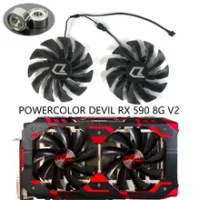 NEW DIY 95MM T129215BU ,Video Card Cooler Fan,GPU Cooler,For PowerColor DEVIL RX580 RX 580 8G,For PowerColor RX 590