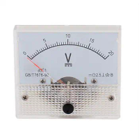 DC 0-20V Analog Panel Volt Voltage Meter Voltmeter Gauge