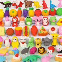 HINZER 100 Pack Animal Erasers for Kids Bulk Pull Apart 3D Puzzle Erasers Classroom Rewards and Priz