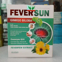 FEVER SUN GINKGO BILOBA hỗ trợ hoạt huyết, tăng cường tuần hoàn não hộp 80 viên hiệu quả nhanh Sản p