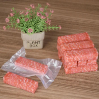 Simulated Meat Cubes Snowflakes Strips Square 3D Printing UV Rectangular Display Props Original Cut Raw Food Fake Model