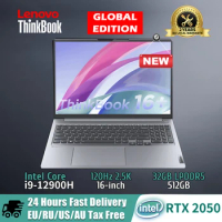 New Lenovo ThinkBook 16+ Laptop i9-12900H/i7-12700H/i5-12500H RTX2050 16G/32GB 512G/1T/2TB SSD 16" 2.5K 120Hz Computer Notebook