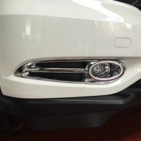ABS Chrome Front Fog Lamps Cover Trim Fog Lights Trim For Honda Vezel 2014-2019 Accessories