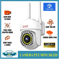 Camera Yoosee WiFi Trong Nhà - Ngoài Trời YooSee PTZ 36 LED Mini 1080P Xoay 360, Kèm Thẻ Nhớ