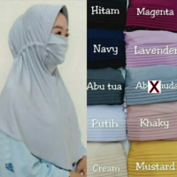 Elzatta Zaria Masker Sahara Hijab Jilbab Bergo