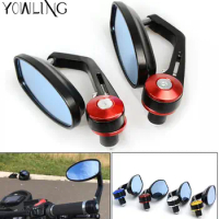 Universal Motorcycle CNC Moto Scooter Racer Rear Side View Handle Bar Ends Mirror FOR Yamaha DUCATI Monster795 EVO Monster 696