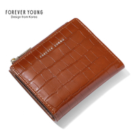 2024 FOREVER YOUNG Dom Perumpuan Small Wallet Purse Card Holder Women Purse Multi Card Slot