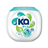 【日本SEIKA王子菁華】3合1超濃縮洗衣凝膠囊球-綠珠護色52顆/罐(搭洗衣柔軟精防染色片紙芳香香氛豆)