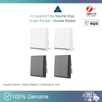 Aqara E1 Switch Smart Home Wall Plug 1/ 2 Gang No Neutral Single Fire ZigBee 3.0 QBKG39LM QBKG38LM