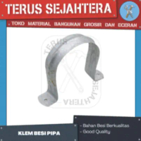 KLEM BESI 3/4 INCH ECERAN / KLEM PIPA / KLEM OMEGA TEBAL BERKUALITAS