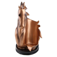 【Qhot】 97QC Horse Wine Rack Resin Animal Statue Wine Bottle Holder Display Shelf for Home Wedding Pa