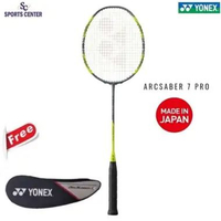 New Raket Badminton Yonex Arcsaber 7 Pro Gray Yellow 4UG5