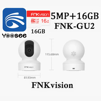 FNKvision กล้องวงจรปิดไร้สาย Full HD 5MP 5ล้านพิกเซล ซ่อนเสาอากาศWi-Fi IP Camera กล้องวงจรปิดหมุนได้
